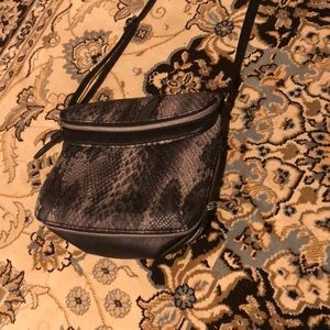 Fake snake skin leather bag